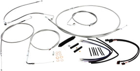 Magnum Shielding Control Cable Kit Handlebar Xr Oe Style Abs Stainless Steel Brake & Clutch Lines Magnum Shielding