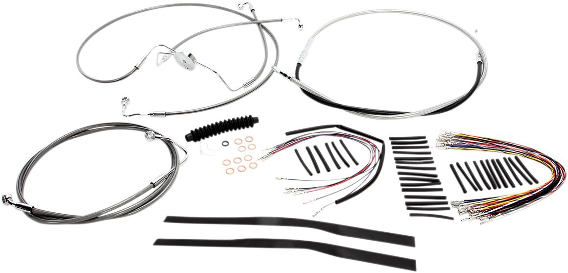 Magnum Shielding Control Cable Kit Handlebar Xr Oe Style Abs Stainless Steel Brake & Clutch Lines Magnum Shielding