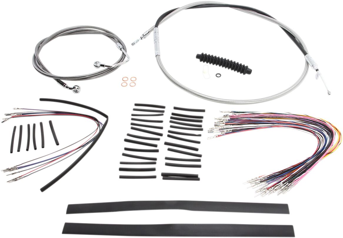 Magnum Shielding Control Cable Kit Handlebar Xr Oe Style Abs Stainless Steel Brake & Clutch Lines Magnum Shielding