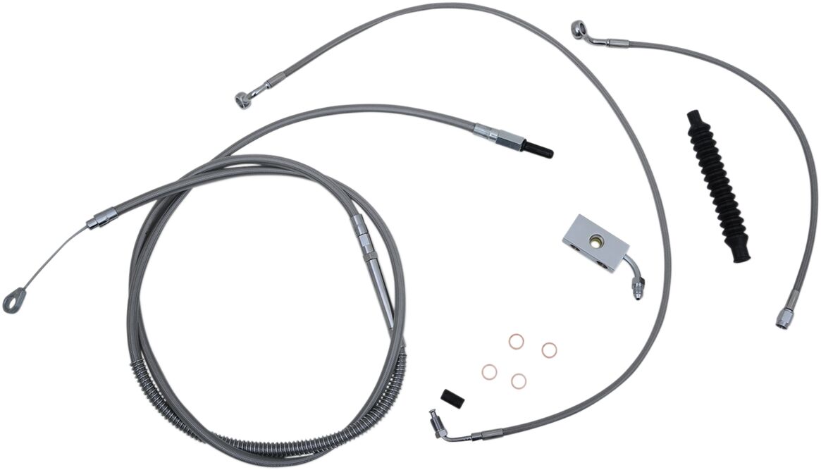 La Choppers Cable Kit C15 17 St18+Abs CLUTCH & BRAKE CABLE/HOSE KITS La Choppers