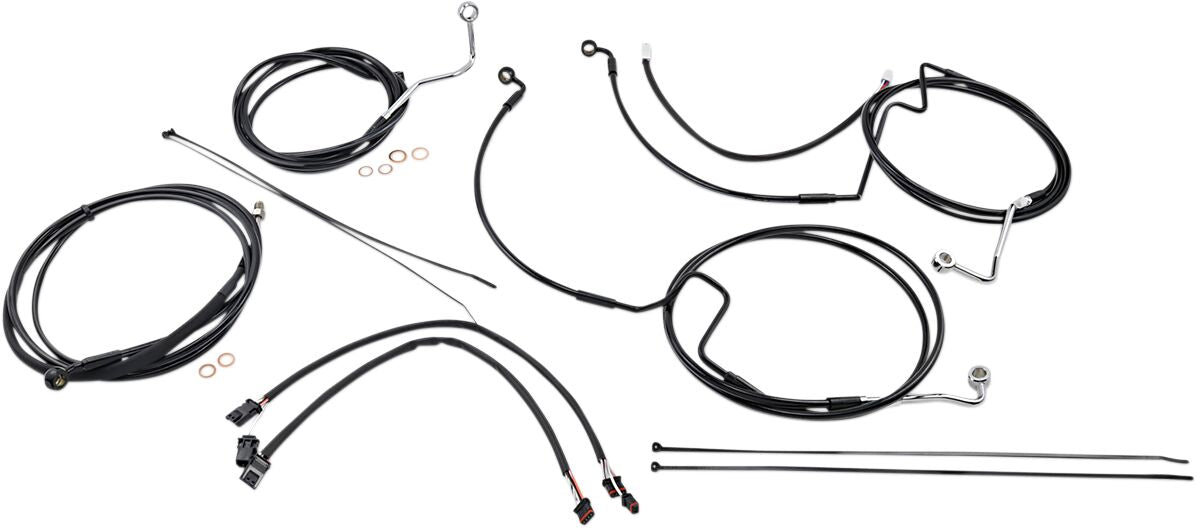 Magnum Shielding Control Cable Kit Xr Blk CLUTCH & BRAKE CABLE/HOSE KITS Magnum Shielding