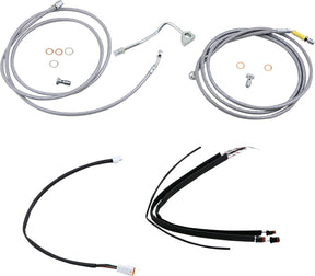 Burly Brand Control Kit Ss 17 Flh 13 Brake & Clutch Lines Burly Brand
