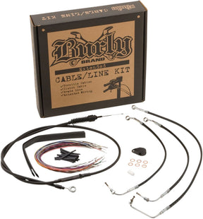 Burly Brand Control Kit Bk 17 Flh 13 Apehanger Cable/Line Kits Burly Brand