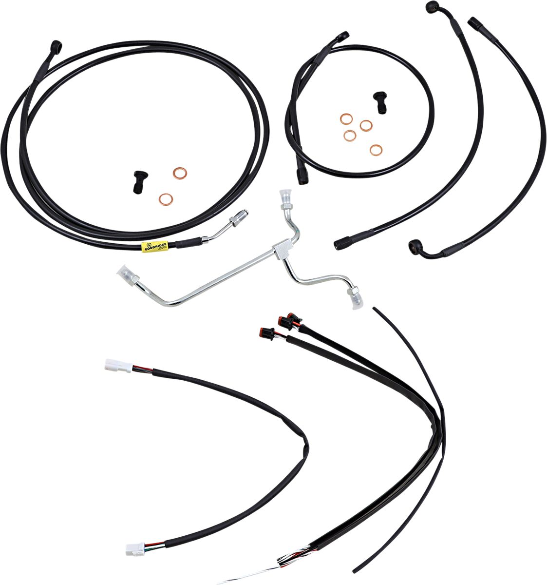 Burly Brand Control Kit Bk 17 Flhx 15 Apehanger Cable/Line Kits Burly Brand