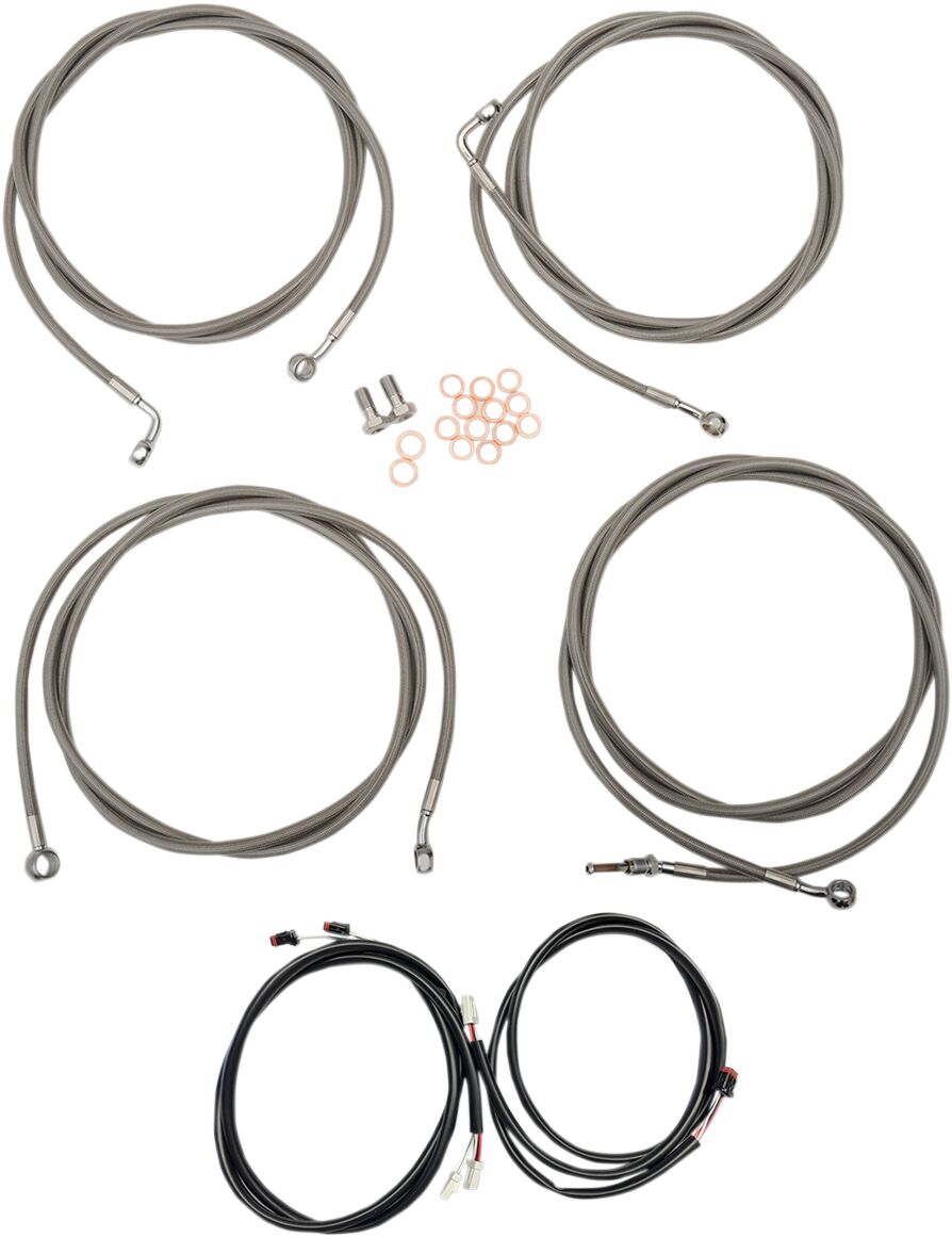 La Choppers Cable Kit Cc 13"Abs Fl17+ Brake & Clutch Lines La Choppers