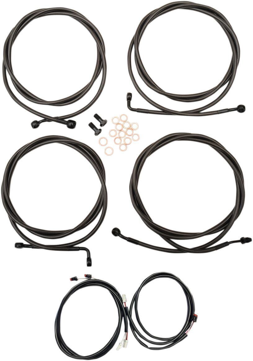 La Choppers Cable Kit Cm 16"Abs Fl17+ Brake & Clutch Lines La Choppers