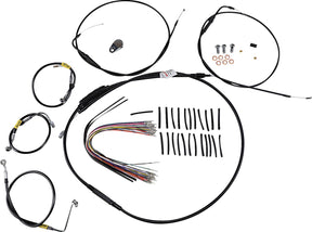 Burly Brand Cntrl Kit 13 Bag Bar Blk Brake & Clutch Lines Burly Brand