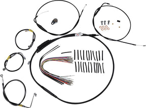 Burly Brand Cntrl Kit 13 Bag Bar Blk Brake & Clutch Lines Burly Brand
