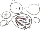 Burly Brand Cntrl Kit 15 Bag Bar Ss CLUTCH & BRAKE CABLE/HOSE KITS Burly Brand