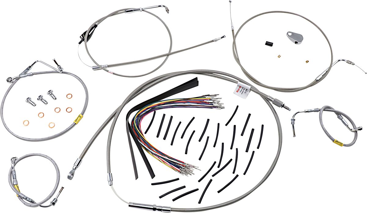Burly Brand Cntrl Kit 13 Bag Bar Ss Brake & Clutch Lines Burly Brand