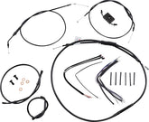 Burly Brand Cntrl Kit 16 Ape Xl Abs Apehanger Cable/Line Kits Burly Brand