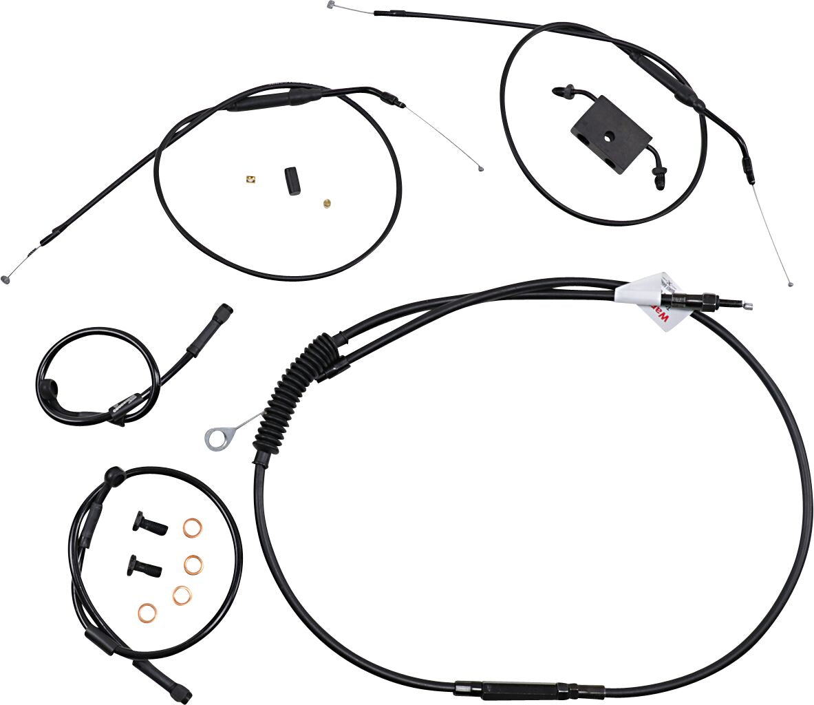 Burly Brand Cntrl Kit 8 14 19 Xl Abs Apehanger Cable/Line Kits Burly Brand