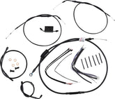 Burly Brand Cntrl Kit 14 Tbar Xl Abs Apehanger Cable/Line Kits Burly Brand