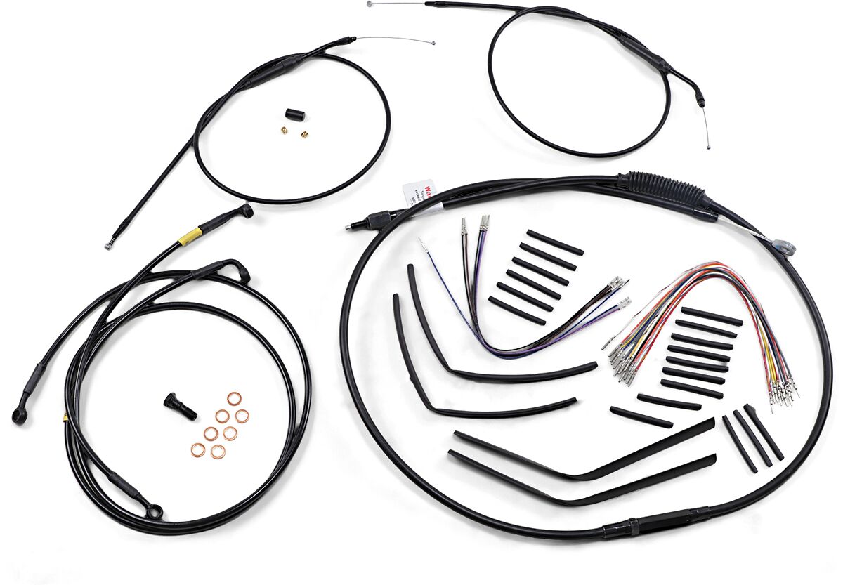 Burly Brand Cntrl Kit 14 Tbar Fxdl Brake & Clutch Lines Burly Brand