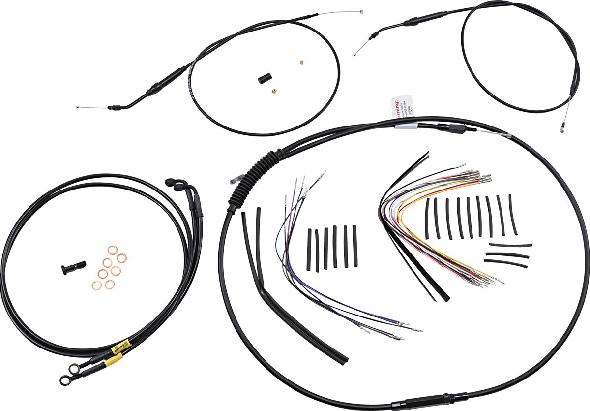 Burly Brand Cntrl Kit 14 Tbar Fxdl Brake & Clutch Lines Burly Brand