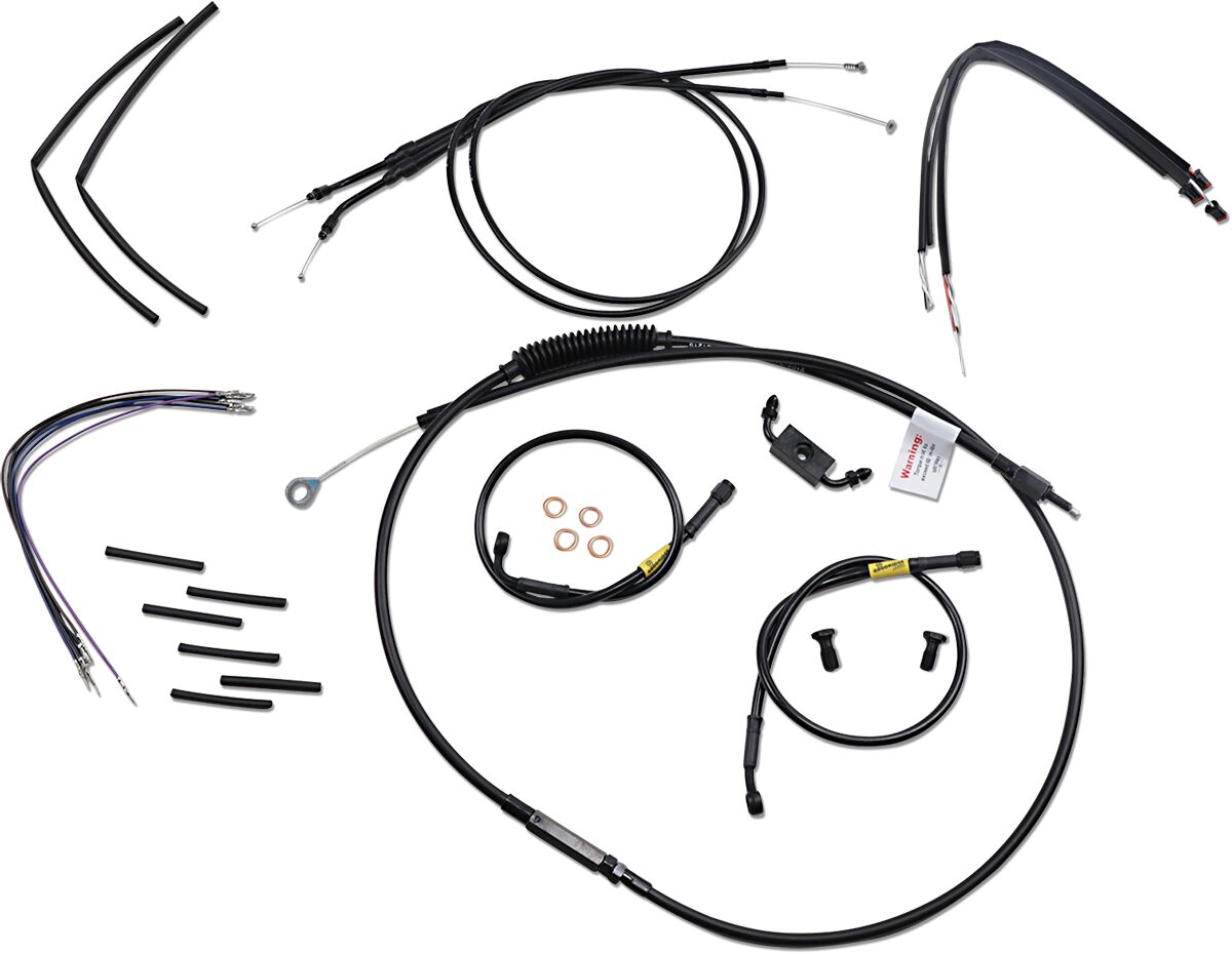 Burly Brand Cntrl Kit 12 Tbar Fxdwg Apehanger Cable/Line Kits Burly Brand