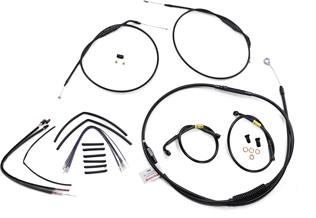 Burly Brand Cntrl Kit 14 Gorila Fxdwg Apehanger Cable/Line Kits Burly Brand