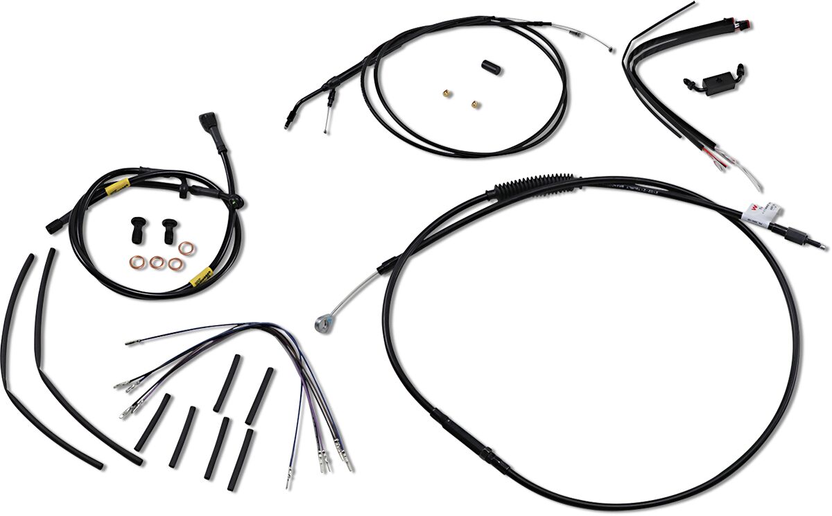 Burly Brand Cntrl Kit 16 Gorila Fxdwg Apehanger Cable/Line Kits Burly Brand