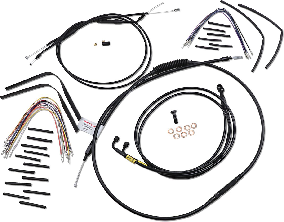 Burly Brand Cntrl Kit 12 Ape Fxdl Brake & Clutch Lines Burly Brand