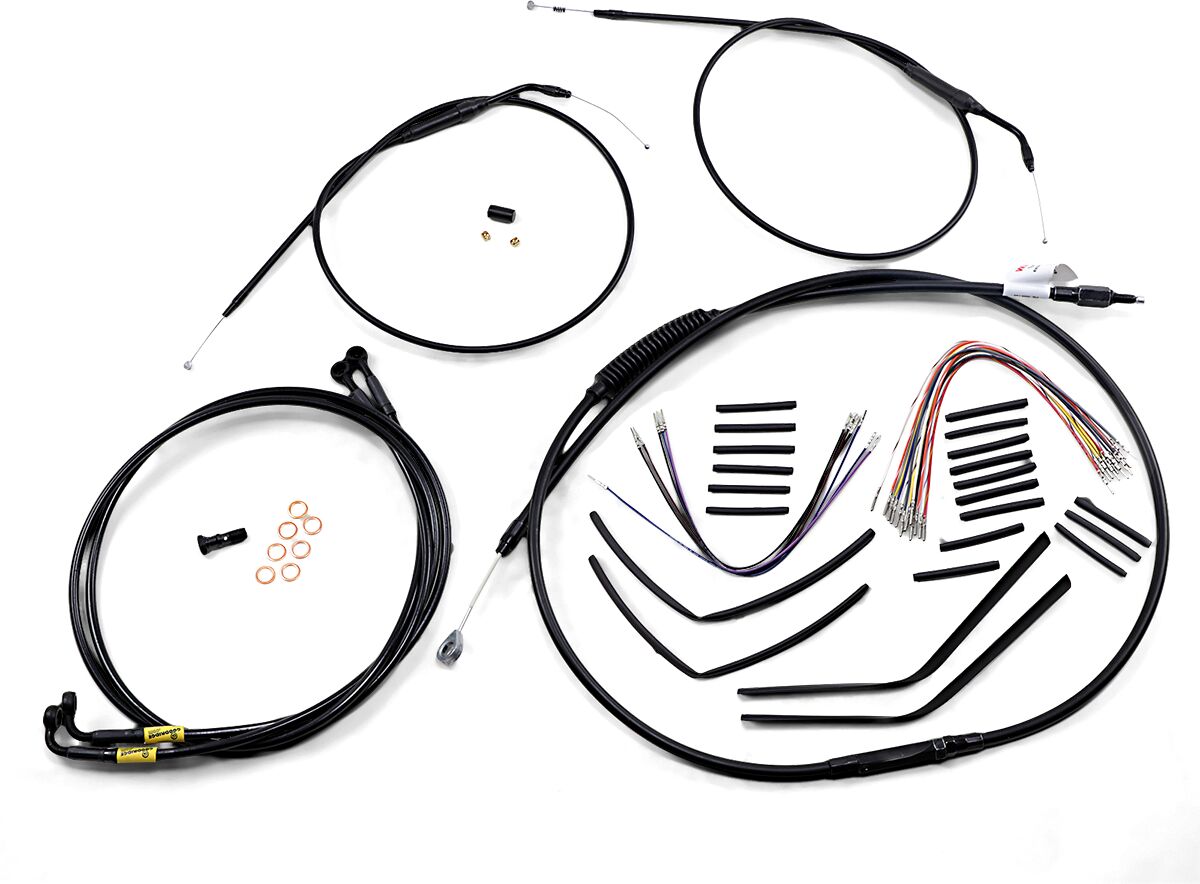 Burly Brand Cntrl Kit 14 Ape Fxdl Brake & Clutch Lines Burly Brand