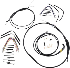 Burly Brand Cntrl Kit 16 Ape Fxdl Brake & Clutch Lines Burly Brand