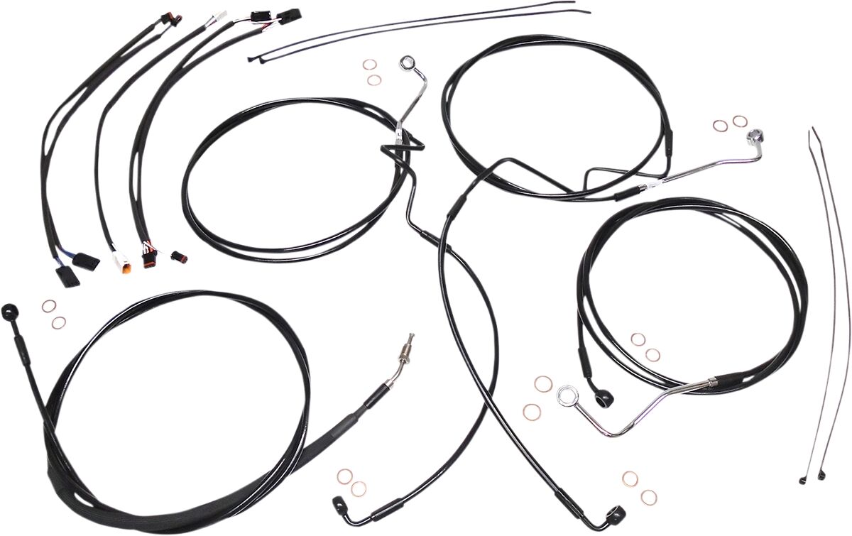 Magnum Shielding Black Xr Control Cable Kit Brake & Clutch Lines Magnum Shielding