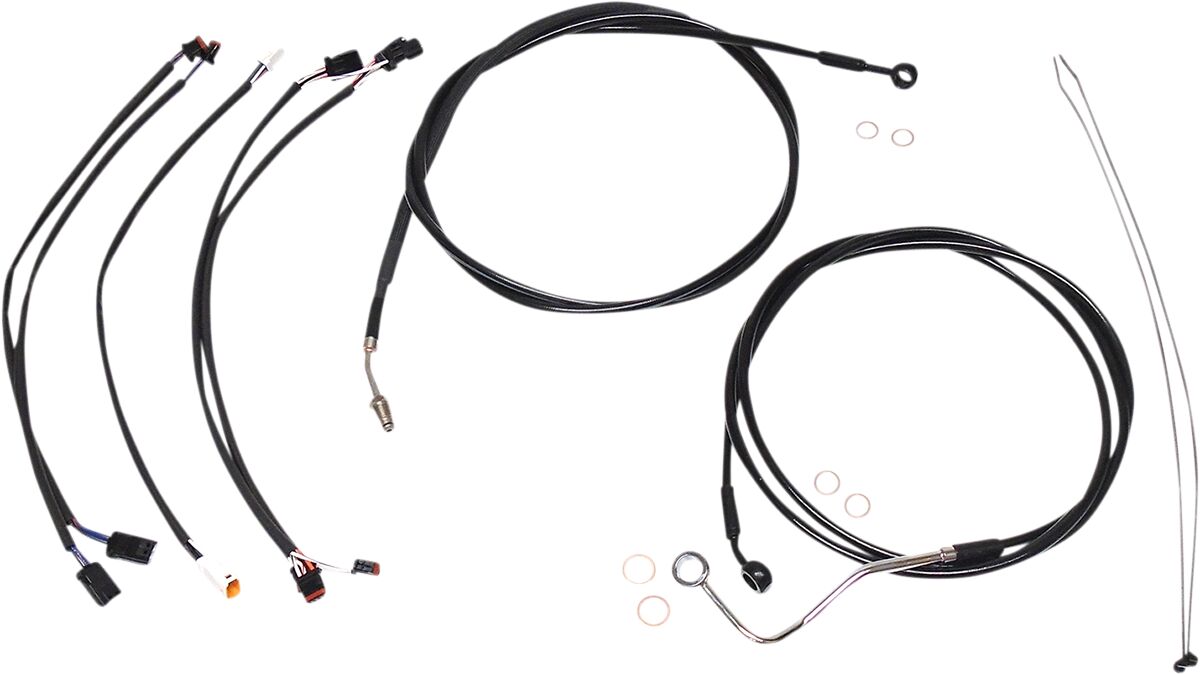 Magnum Shielding Black Xr Control Cable Kit Brake & Clutch Lines Magnum Shielding