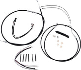 Magnum Shielding Black/Chrome Xr Control Cable Kit Brake & Clutch Lines Magnum Shielding