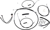 Magnum Shielding Control Cblekit Xr Blk/Ch CLUTCH & BRAKE CABLE/HOSE KITS Magnum Shielding