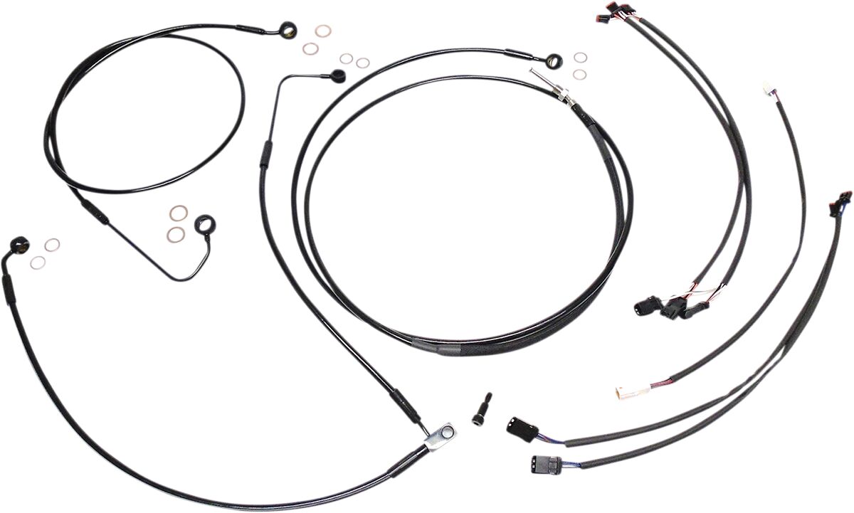 Magnum Shielding Black Xr Control Cable Kit Brake & Clutch Lines Magnum Shielding