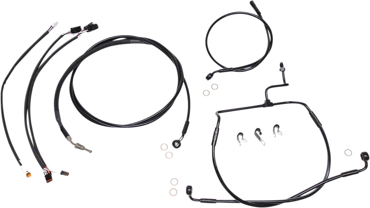 Magnum Shielding Black Xr Control Cable Kit Brake & Clutch Lines Magnum Shielding