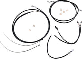 Magnum Shielding Black/Chrome Xr Control Cable Kit Brake & Clutch Lines Magnum Shielding