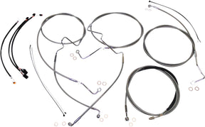 Magnum Shielding Stainless Steel/Chrome Xr Control Cable Kit Brake & Clutch Lines Magnum Shielding