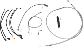 Magnum Shielding Stainless Steel/Chrome Xr Control Cable Kit Brake & Clutch Lines Magnum Shielding