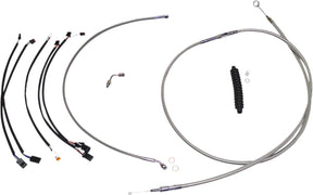 Magnum Shielding Stainless Steel/Chrome Xr Control Cable Kit Brake & Clutch Lines Magnum Shielding