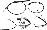 Burly Brand Black Control Kit For 18" Gorilla Handlebars Apehanger Cable/Line Kits Burly Brand