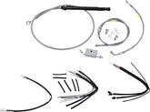 Burly Brand Cntrl Kit 18 Gorilla Ss Apehanger Cable/Line Kits Burly Brand