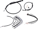 Black Vinyl Jail Bar Cable Kit For 14" Handlebars Burly Brand Default Title