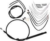 Burly Brand Cntrl Kit Fx 14 Ape Blk CLUTCH & BRAKE CABLE/HOSE KITS Burly Brand
