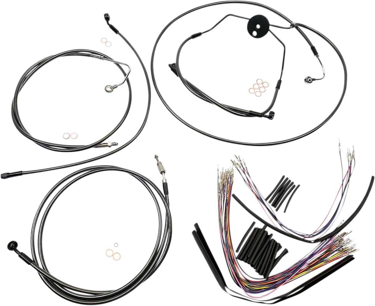 Magnum Shielding Control Cable Kit Bp Cvo Brake & Clutch Lines Magnum Shielding
