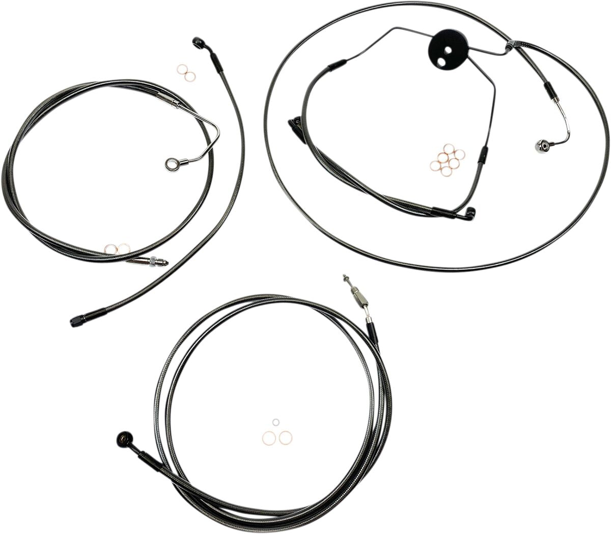 Magnum Shielding Control Cable Kit Bp Cvo Brake & Clutch Lines Magnum Shielding
