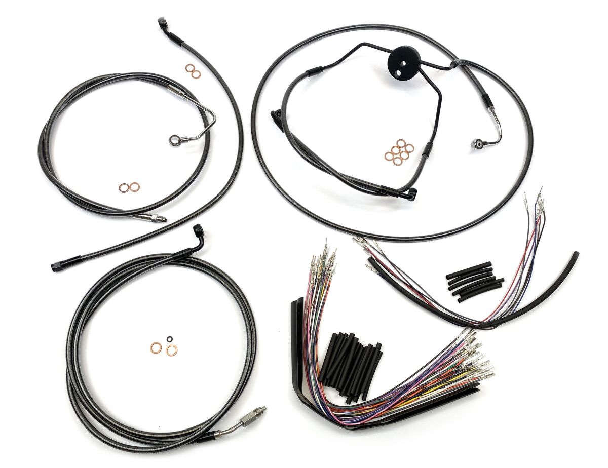 Magnum Shielding Control Cable Kit Bp Cvo Brake & Clutch Lines Magnum Shielding