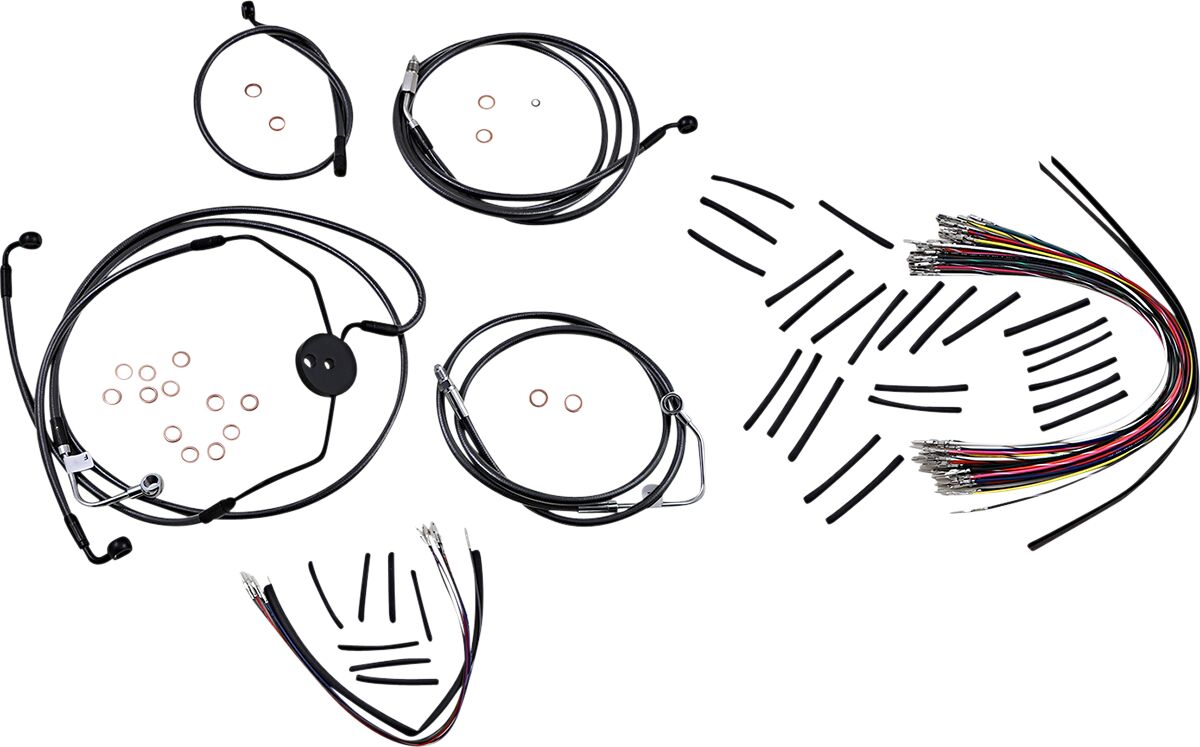 Magnum Shielding Control Cable Kit Bp Cvo Brake & Clutch Lines Magnum Shielding
