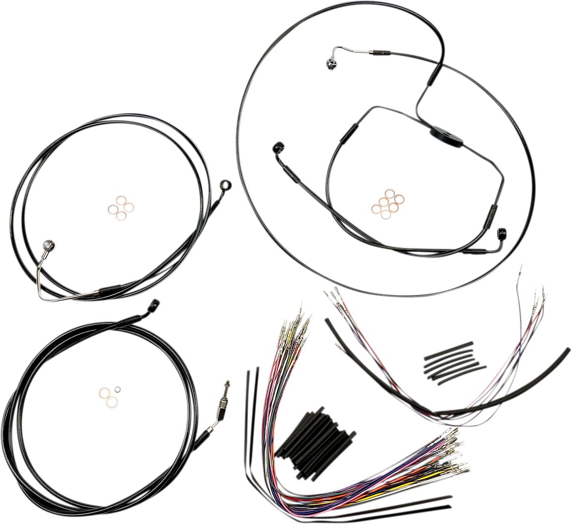 Magnum Shielding Control Cable Kit Xr Blk Brake & Clutch Lines Magnum Shielding