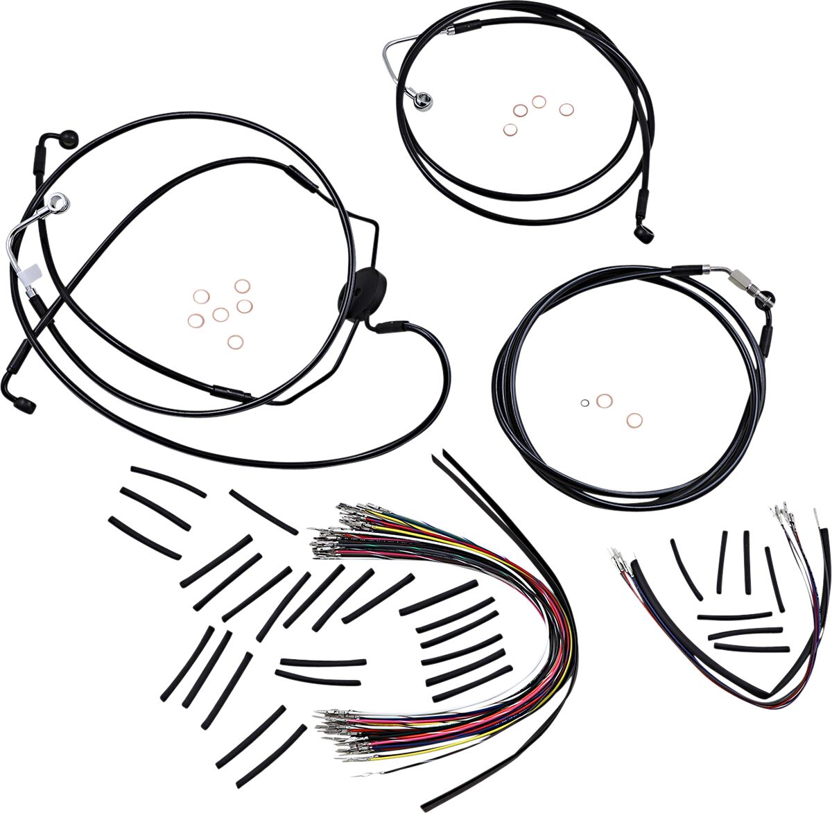 Magnum Shielding Control Cable Kit Xr Blk Brake & Clutch Lines Magnum Shielding
