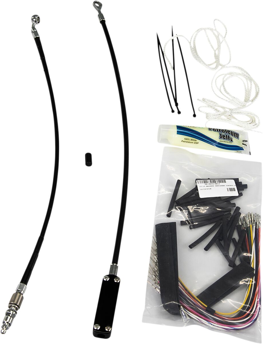 Fat Baggers Inc. Install Kt 16"Blk Cl Cbl Brake & Clutch Lines Fat Baggers Inc.