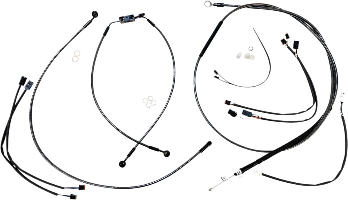 Magnum Shielding Black Pearl™ Control Cable Kit Brake & Clutch Lines Magnum Shielding