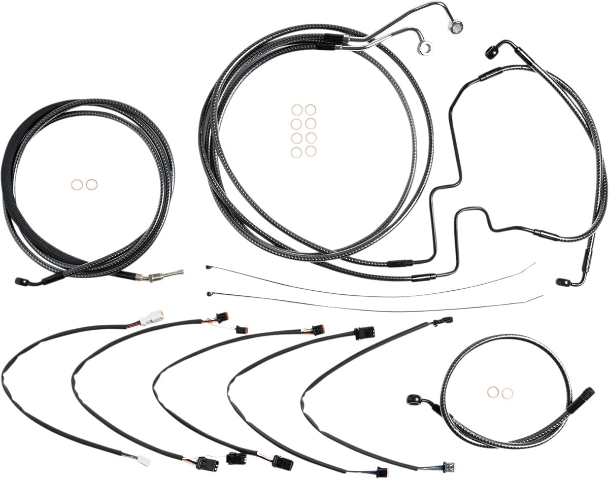 Magnum Shielding Carbon Fiber Control Cable Kit Brake & Clutch Lines Magnum Shielding