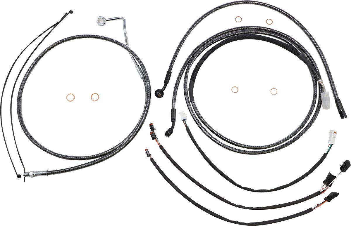 Magnum Shielding Carbon Fiber Control Cable Kit Brake & Clutch Lines Magnum Shielding