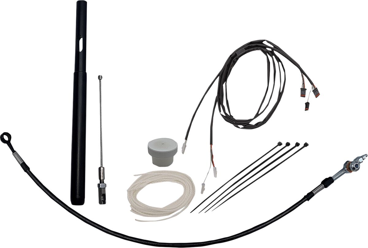 Fat Baggers Inc. Install Kit Blk 6" 21 Flht Brake & Clutch Lines Fat Baggers Inc.